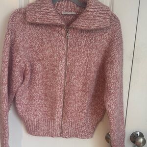 Ann Taylor Pink Cowl Neck Cardigan Sweater. Worn for 2 hours only.